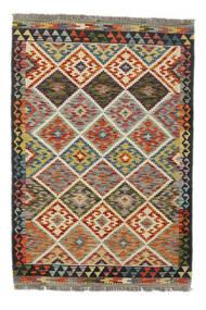 Kelim Afghan Old Stil Teppich 101X149 Braun/Schwarz Wolle, Afghanistan Carpetvista