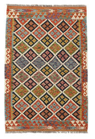  Kilim Afghan Old Style Rug 103X154 Wool Brown/Black Small Carpetvista