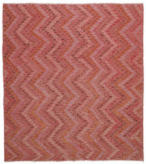 263X290 Kelim Afghan Old Stil Teppich Orientalischer Dunkelrot/Rot Großer (Wolle, Afghanistan) Carpetvista