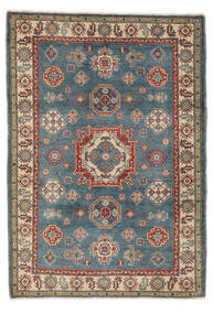 絨毯 オリエンタル カザック Fine 126X182 茶色/ダークブルー (ウール, アフガニスタン)