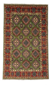 Tapete Oriental Kazak Fine 118X188 Preto/Vermelho Escuro (Lã, Afeganistão)