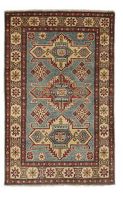  Orientalisk Kazak Fine Matta 118X185 Grön/Svart Ull, Afghanistan Carpetvista