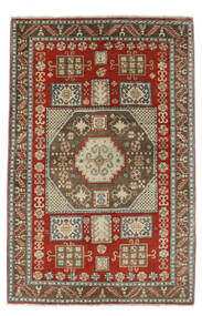 Tapete Oriental Kazak Fine 125X195 Castanho/Vermelho Escuro (Lã, Afeganistão)