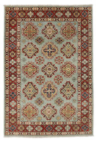  Oriental Kazak Fine Rug 122X179 Green/Brown Wool, Afghanistan Carpetvista