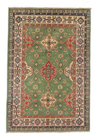  Orientalsk Kazak Fine Tæppe 120X178 Brun/Mørkegrøn Uld, Afghanistan Carpetvista