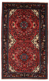  Persischer Hamadan Teppich 137X229 Schwarz/Dunkelrot (Wolle, Persien/Iran)