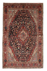  Persischer Sarough Teppich 136X210 Dunkelrot/Schwarz (Wolle, Persien/Iran)