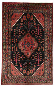 絨毯 ペルシャ ナハバンド 130X208 ブラック/ダークレッド (ウール, ペルシャ/イラン)