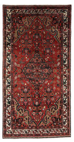 138X272 Hamadan Rug Black/Dark Red Persia/Iran Carpetvista