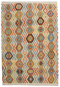  199X294 Kilim Afghan Old Style Rug Wool, Carpetvista