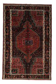  Persialainen Toiserkan Matot Matto 157X243 Musta/Tummanpunainen (Villa, Persia/Iran)