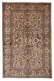  Oriental Sarouk Rug 136X210 Brown/Black Wool, Persia/Iran Carpetvista