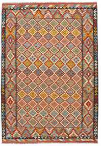 204X292 Κιλίμ Afghan Old Style Χαλι Μαλλί, Carpetvista