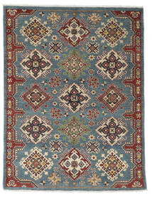 149X195 Kazak Fine Matta Orientalisk Svart/Mörkblå (Ull, Afghanistan) Carpetvista