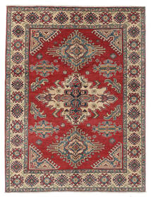  150X199 Kazak Fine Teppich Dunkelrot/Braun Afghanistan Carpetvista
