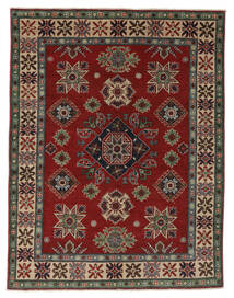  Orientalsk Kazak Fine Tæppe 152X200 Sort/Mørkerød Uld, Afghanistan Carpetvista