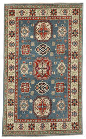 120X201 Tapete Oriental Kazak Fine Vermelho Escuro/Azul Escuro (Lã, Afeganistão) Carpetvista