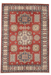 122X177 Dywan Kazak Fine Orientalny Ciemnoczerwony/Brunatny (Wełna, Afganistan) Carpetvista