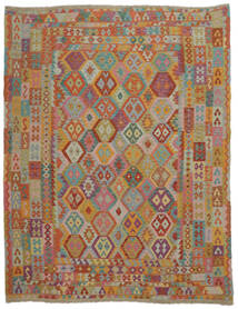 264X337 Groß Kelim Afghan Old Stil Teppich Wolle, Carpetvista
