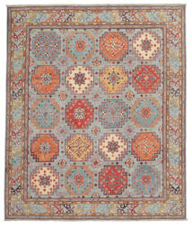  Orientalsk Kazak Fine Teppe 245X286 Brun/Mørk Gul Ull, Afghanistan Carpetvista