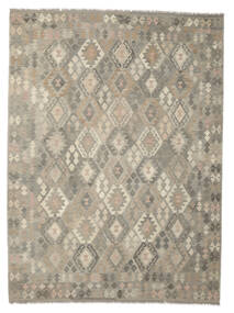絨毯 オリエンタル キリム アフガン オールド スタイル 217X290 オレンジ/茶色 (ウール, アフガニスタン)