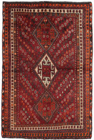 152X232 Alfombra Oriental Gashgai Rojo Oscuro/Negro (Lana, Persia/Irán) Carpetvista