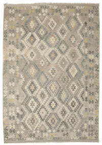 絨毯 オリエンタル キリム アフガン オールド スタイル 205X289 オレンジ/茶色 (ウール, アフガニスタン)