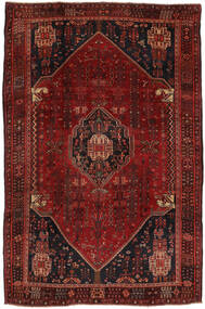  206X375 Qashqai Rug Black/Dark Red Persia/Iran Carpetvista