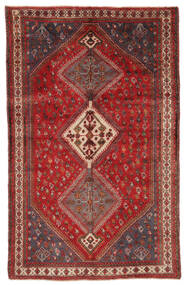  155X246 Ghashghai Covor Dark Red/Negru Persia/Iran
 Carpetvista