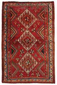  154X232 Ghashghai Covor Dark Red/Negru Persia/Iran
 Carpetvista