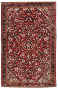 130X200 Lillian Rug Oriental Dark Red/Black (Wool, Persia/Iran) Carpetvista