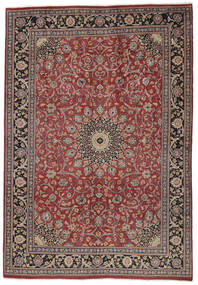 198X288 Täbriz Teppich Orientalischer Braun/Dunkelrot (Wolle, Persien/Iran) Carpetvista
