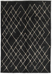  Contemporary Design Rug 173X249 Wool Black/Brown Carpetvista