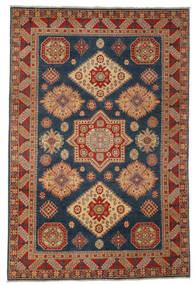  195X291 Kazak Fine Rug Brown/Dark Red Afghanistan Carpetvista