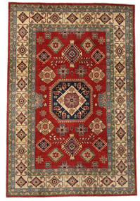  Kazak Fine Rug 200X296 Wool Dark Red/Brown Carpetvista