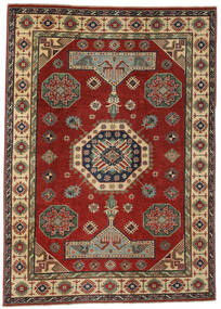  191X267 Kazak Fine Teppich Dunkelrot/Schwarz Afghanistan Carpetvista