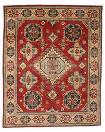絨毯 オリエンタル カザック Fine 245X298 ダークレッド/茶色 (ウール, アフガニスタン)