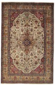 200X317 Täbriz Teppich Orientalischer Braun/Schwarz (Wolle, Persien/Iran) Carpetvista