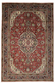 Tabriz Rug Rug 201X304 Black/Dark Red Wool, Persia/Iran Carpetvista