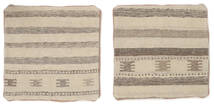 50X50 Tappeto Patchwork Pillowcase - Iran Orientale Quadrato Beige/Marrone (Lana, Persia/Iran) Carpetvista