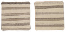 50X50 Tapete Patchwork Pillowcase - Iran Oriental Quadrado Bege/Castanho (Lã, Pérsia/Irão) Carpetvista