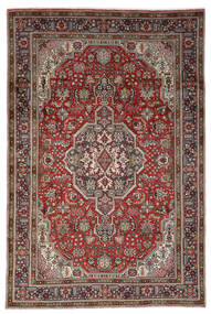 203X305 Täbriz Teppich Orientalischer Dunkelrot/Braun (Wolle, Persien/Iran) Carpetvista