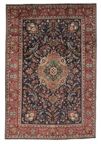  Persian Tabriz Rug 207X307 Black/Dark Red Carpetvista