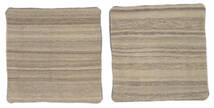 65X65 Patchwork Pillowcase - Iran Vloerkleed Oosters Vierkant Bruin/Oranje (Wol, Perzië/Iran) Carpetvista