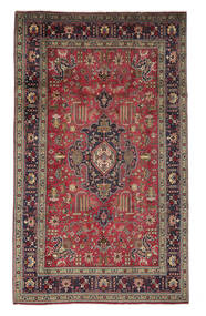  Oriental Tabriz Rug 191X306 Dark Red/Black Wool, Persia/Iran Carpetvista