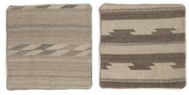 65X65 Patchwork Pillowcase - Iran Teppe Orientalsk Kvadratisk Brun/Oransje (Ull, Persia/Iran) Carpetvista