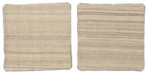 65X65 Tappeto Orientale Patchwork Pillowcase - Iran Quadrato Arancione/Beige (Lana, Persia/Iran) Carpetvista