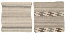 65X65 Tapete Oriental Patchwork Pillowcase - Iran Quadrado Laranja/Bege (Lã, Pérsia/Irão) Carpetvista