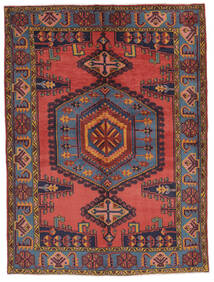 絨毯 ウィス 155X208 ダークレッド/ブラック (ウール, ペルシャ/イラン)