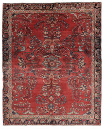 153X188 Tapis Lillian D'orient Rouge Foncé/Noir (Laine, Perse/Iran) Carpetvista